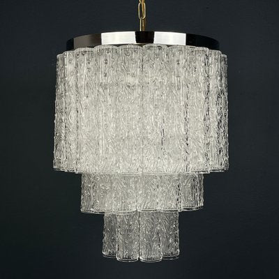 Mid-Century Murano Glass Tronchi Chandelier attributed to Toni Zuccheri for Venini, Italy, 1960s-WQC-1799542