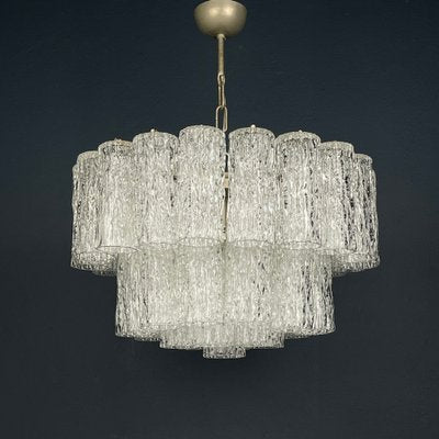 Mid-Century Murano Glass Tronchi Chandelier by Toni Zuccheri for Venini, Italy, 1960s-WQC-1803188