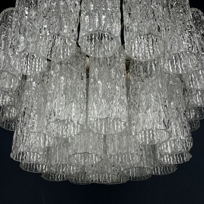 Mid-Century Murano Glass Tronchi Chandelier by Toni Zuccheri for Venini, Italy, 1960s-WQC-1803188