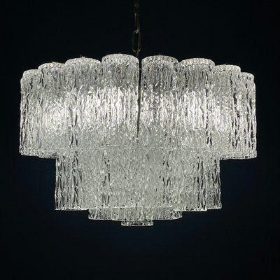 Mid-Century Murano Glass Tronchi Chandelier by Toni Zuccheri for Venini, Italy, 1960s-WQC-1803188