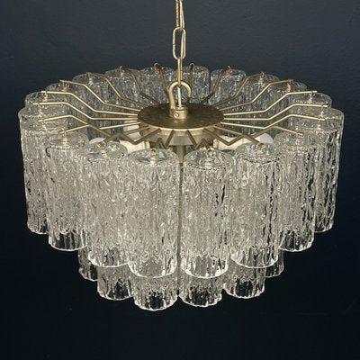 Mid-Century Murano Glass Tronchi Chandelier by Toni Zuccheri for Venini, Italy, 1960s-WQC-1803188