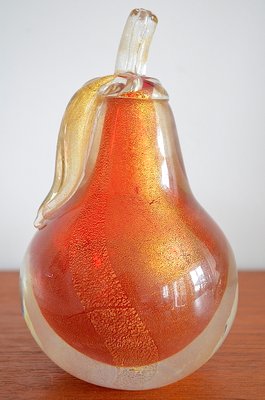 Mid-Century Murano Pear by Barovier & Toso, 1960s-OV-1430652