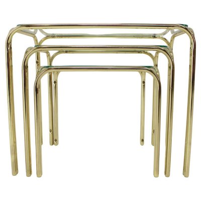 Mid-Century Nesting Tables, 1980s, Set of 3-TZ-1259864