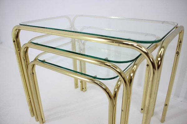 Mid-Century Nesting Tables, 1980s, Set of 3-TZ-1259864