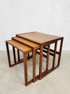 Mid-Century Nesting Tables from G-Plan, 1950s, Set of 3-BW-740392