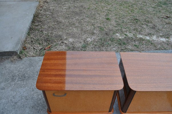 Mid-Century Nightstands, 1950s, Set of 2-OXJ-1293466