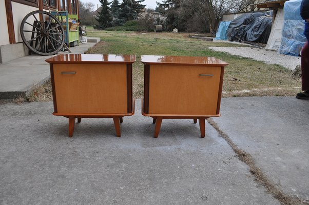 Mid-Century Nightstands, 1950s, Set of 2-OXJ-1293466