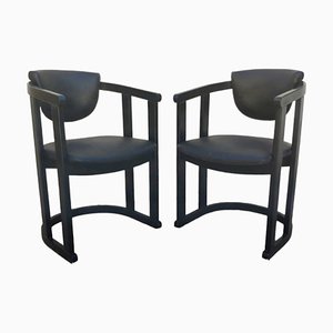 Mid-Century Nordic Black Chairs, Set of 2-TCS-1812004