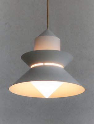 Mid-Century Nordic Style Metal and Glass Pendant Lamp from Glashütte Limburg, 1980s-VNE-1167467