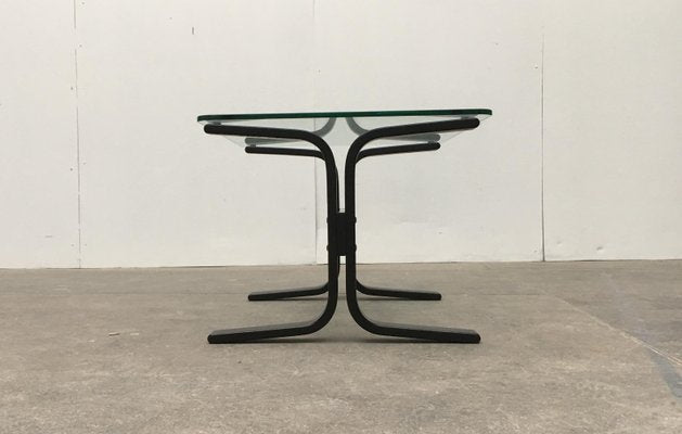 Mid-Century Norwegian Siesta Glass Side Table by Ingmar Relling for Westnofa-UAH-558862