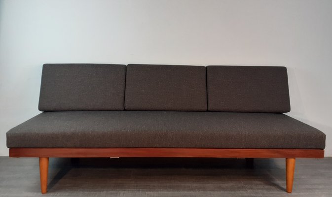 Mid-Century Norwegian Teak Ekornes Edition Svane Combina Daybed Sofa with Gray Fabric by Ingmar Relling for Ekornes, 1960s-EYI-1143893