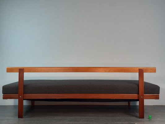 Mid-Century Norwegian Teak Ekornes Edition Svane Combina Daybed Sofa with Gray Fabric by Ingmar Relling for Ekornes, 1960s-EYI-1143893