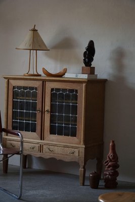 Mid-Century Oak and Glass Cabinet, 1950s-MXF-1374685