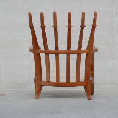 Mid-Century Oak Armchair by Guillerme Et Chambron-JRP-1077262