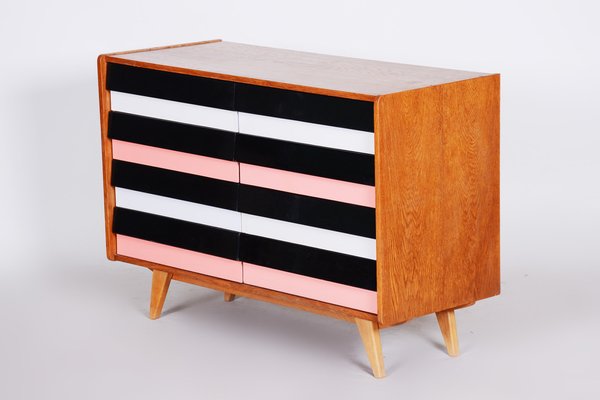 Mid-Century Oak Chest of Drawers attributed to Jiří Jiroutek for Interier Praha, 1950s-WHY-1777956