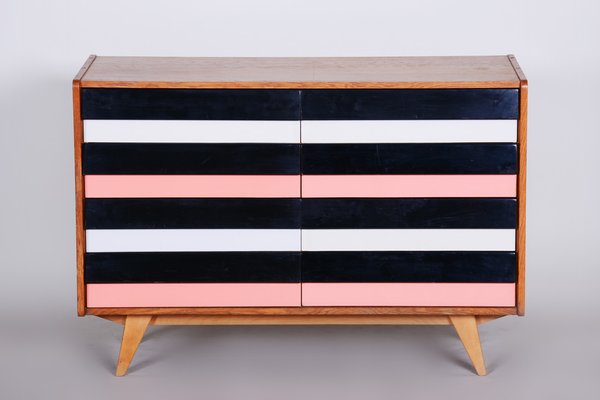 Mid-Century Oak Chest of Drawers attributed to Jiří Jiroutek for Interier Praha, 1950s-WHY-1777956