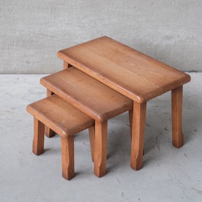 Mid-Century Oak Coffee Tables, Set of 3-JRP-1447709