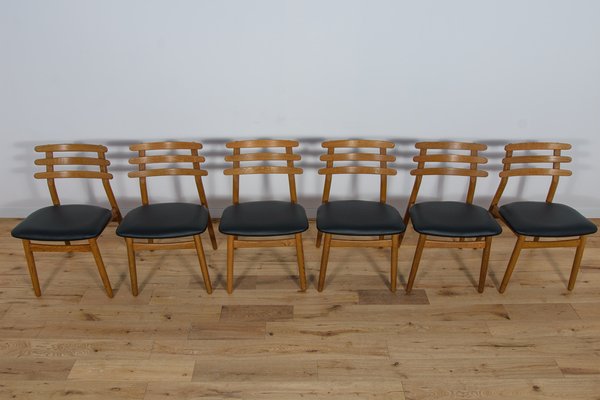 Mid-Century Oak Dining Chairs by Poul Volther for FDB Mobler, Denmark, 1960s, Set of 6-NIT-1735990