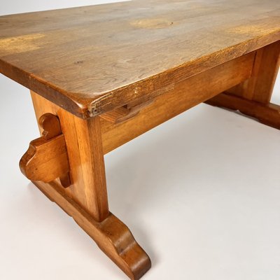 Mid-Century Oak Monastery Table, 1960s-RMX-1245028