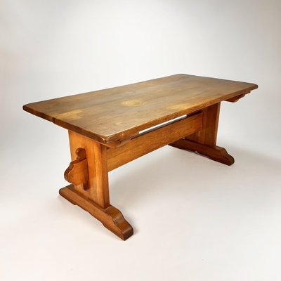 Mid-Century Oak Monastery Table, 1960s-RMX-1245028