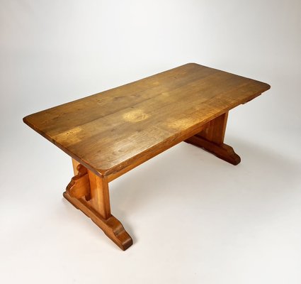 Mid-Century Oak Monastery Table, 1960s-RMX-1245028