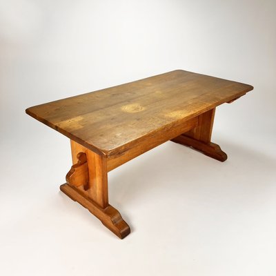 Mid-Century Oak Monastery Table, 1960s-RMX-1245028