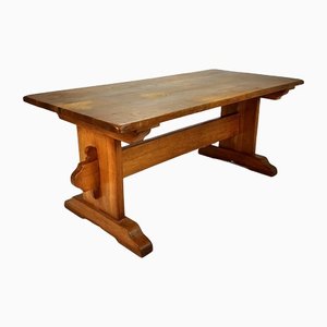 Mid-Century Oak Monastery Table, 1960s-RMX-1245028