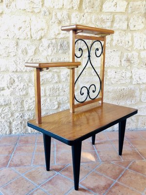 Mid-Century Oak Plant Stand, 1960s-OJT-1769058