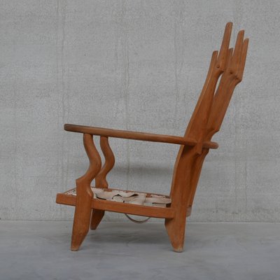 Mid-Century Oak Repos Armchair by Guillerme Et Chambron-JRP-1054394