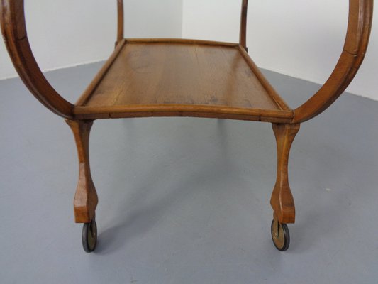 Mid-Century Oak Serving Cart, 1940s-RDW-1341962