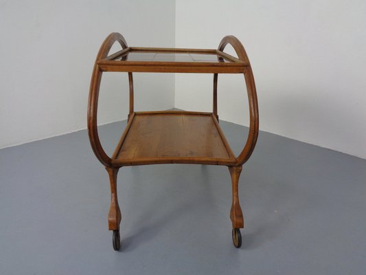 Mid-Century Oak Serving Cart, 1940s-RDW-1341962