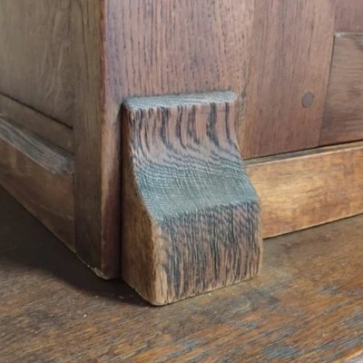 Mid-Century Oak Sideboard with Two Brutalist Danish Bodies-TCS-1764813