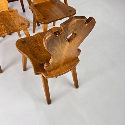 Mid-Century Oak Tirol Chairs, 1960s, Set of 6-RMX-2018479