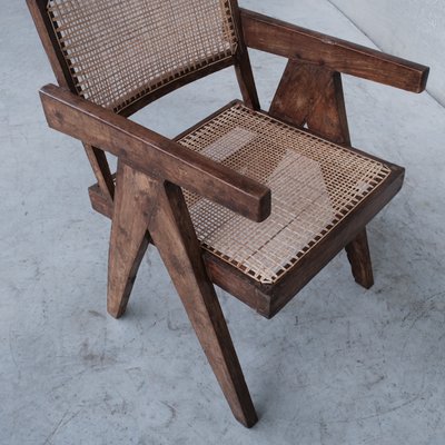 Mid-Century Office Cane Chair by Pierre Jeanneret-JRP-1160920