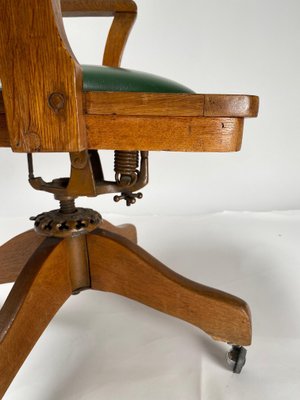 Mid-Century Office Chair in Wood, 1930s-KKZ-1814242