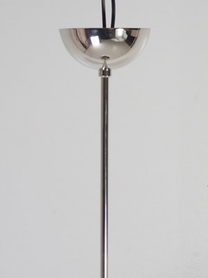 Mid-Century Opaline and Chrome Pendant Light, 1970s-IND-1779992