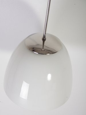 Mid-Century Opaline and Chrome Pendant Light, 1970s-IND-1779992