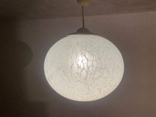 Mid-Century Opaline Glass Ceiling Lamp from Peill & Putzler, 1960s-PYR-674093