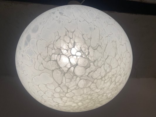 Mid-Century Opaline Glass Ceiling Lamp from Peill & Putzler, 1960s-PYR-674093