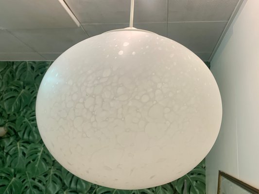 Mid-Century Opaline Glass Ceiling Lamp from Peill & Putzler, 1960s-PYR-674093