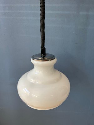 Mid-Century Opaline Milk Glass Pendant Lamp-ZBK-1740757