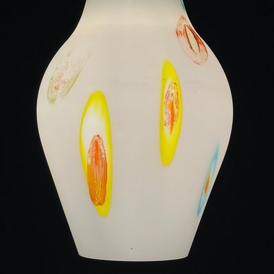 Mid-Century Opaline Murano Glass Pendant Lamp from Stilnovo, 1950s-WQC-1720909