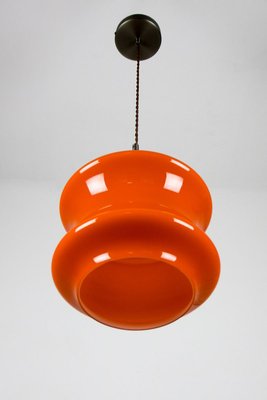 Mid-Century Orange Glass Pendant Lamp, 1970s-HGJ-728151