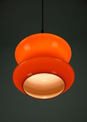 Mid-Century Orange Glass Pendant Lamp, 1970s-HGJ-728151