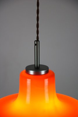 Mid-Century Orange Glass Pendant Lamp, 1970s-HGJ-728151