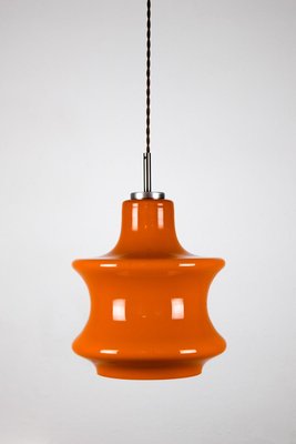 Mid-Century Orange Glass Pendant Lamp, 1970s-HGJ-728151