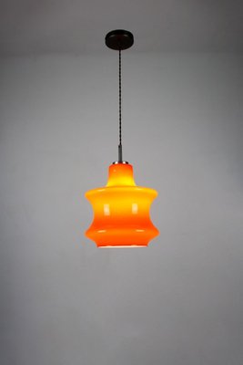 Mid-Century Orange Glass Pendant Lamp, 1970s-HGJ-728151