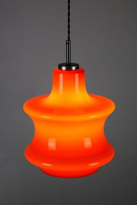 Mid-Century Orange Glass Pendant Lamp, 1970s-HGJ-728151