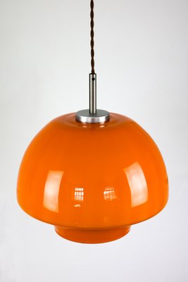 Mid-Century Orange Glass Pendant Lamp-HGJ-738990