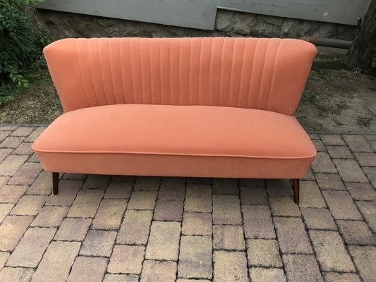 Mid-Century Orange Sofa, 1950-OXJ-974981